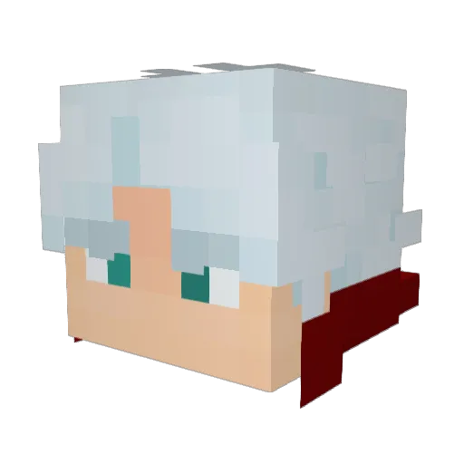 aunzl Minecraft avatar head, 3D render