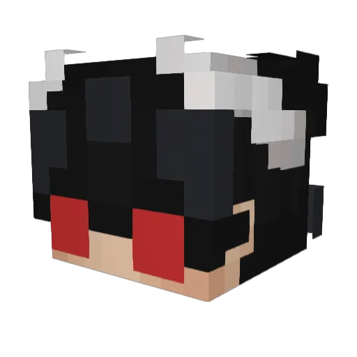 aupersuu Minecraft avatar head, 3D render