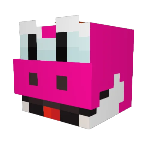 aupi_man Minecraft avatar head, 3D render