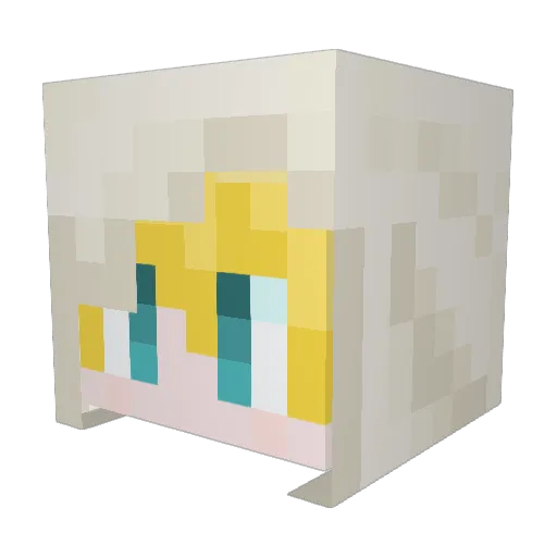 aura00 Minecraft avatar head, 3D render