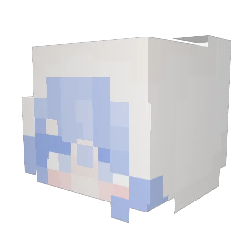 aurailyn Minecraft avatar head, 3D render