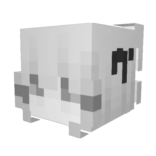 auralle Minecraft avatar head, 3D render