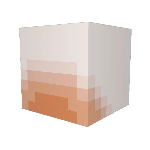aurbar32 Minecraft avatar head, 3D render