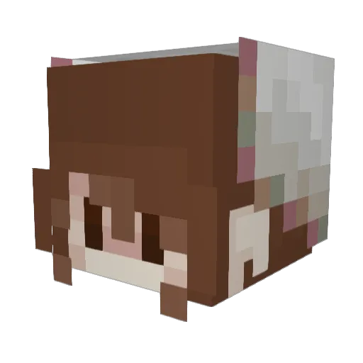 aureaz Minecraft avatar head, 3D render