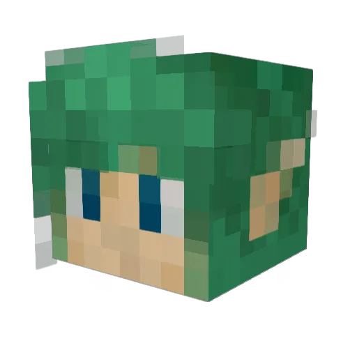 aurel_89 Minecraft avatar head, 3D render
