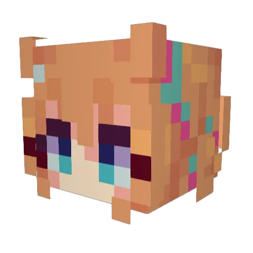 aurielsascension Minecraft avatar head, 3D render