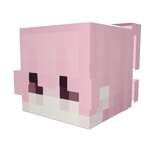 auriplus Minecraft avatar head, 3D render