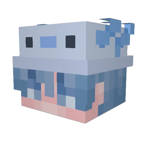 aurisel_ Minecraft avatar head, 3D render