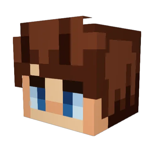aurixis Minecraft avatar head, 3D render
