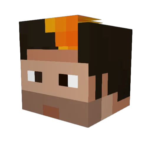 auroner4433 Minecraft avatar head, 3D render