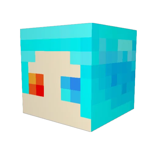 aurora0034 Minecraft avatar head, 3D render