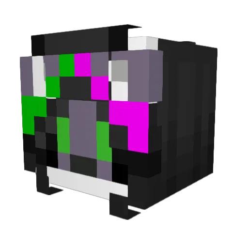 aurora_marino Minecraft avatar head, 3D render
