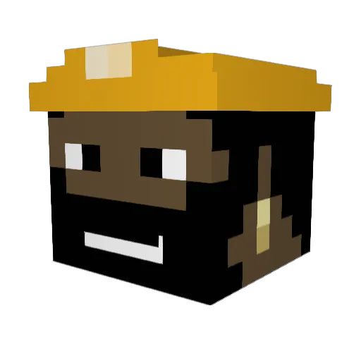 aurygamer Minecraft avatar head, 3D render