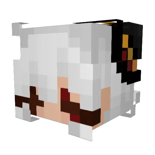 auryte90 Minecraft avatar head, 3D render