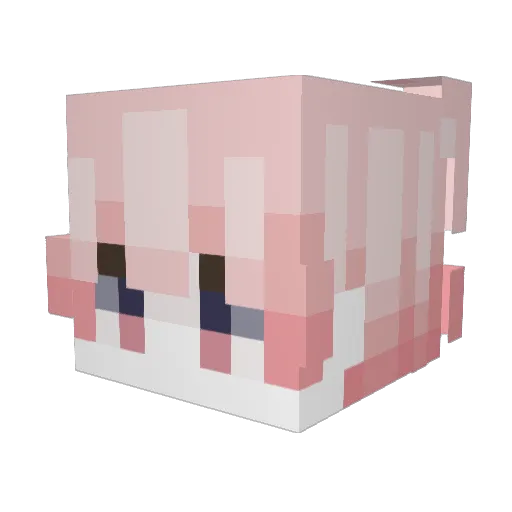 ausbbbb Minecraft avatar head, 3D render