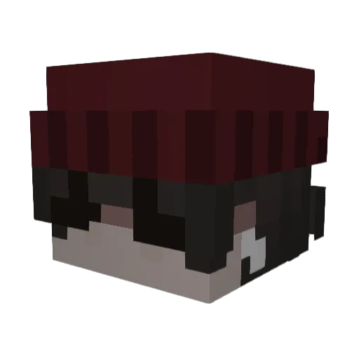 ausgraben Minecraft avatar head, 3D render