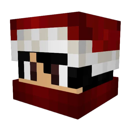 auslachen Minecraft avatar head, 3D render