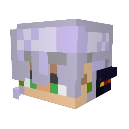 ausom1 Minecraft avatar head, 3D render