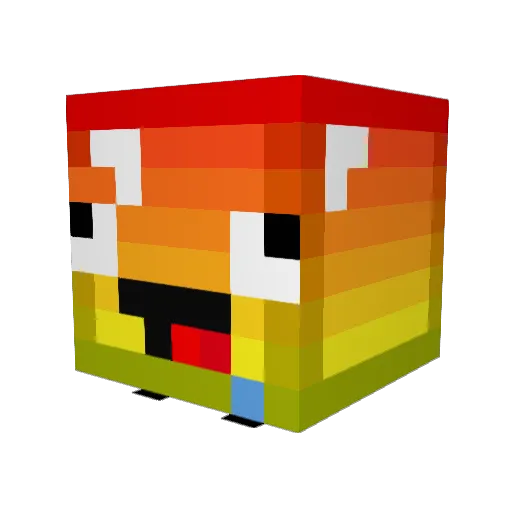 aussie11 Minecraft avatar head, 3D render