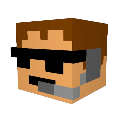 aussiepride97 Minecraft avatar head, 3D render