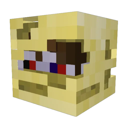 austen_v Minecraft avatar head, 3D render