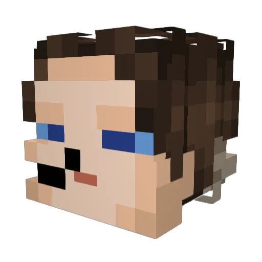 austent89 Minecraft avatar head, 3D render