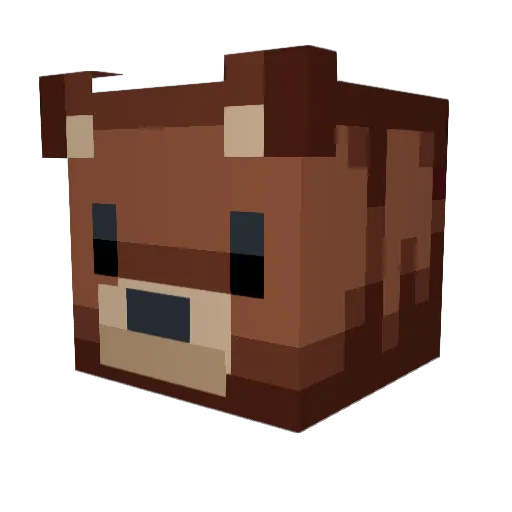 austin3155 Minecraft avatar head, 3D render