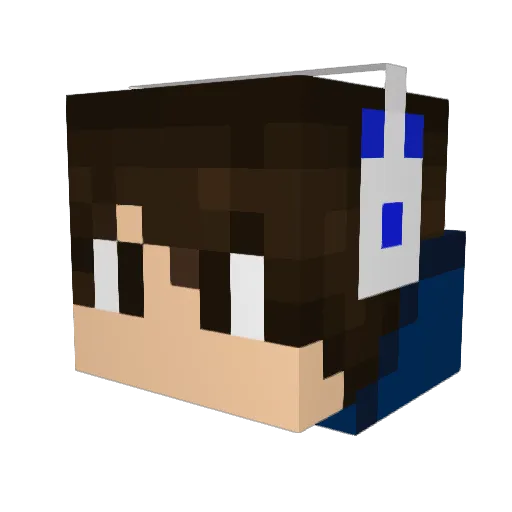 austin5595 Minecraft avatar head, 3D render