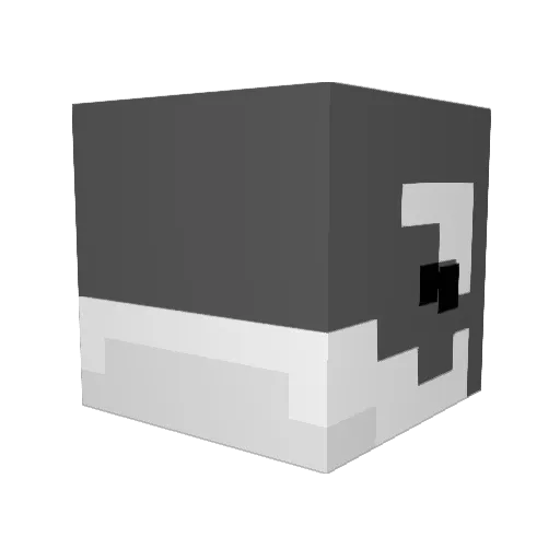 austin57 Minecraft avatar head, 3D render