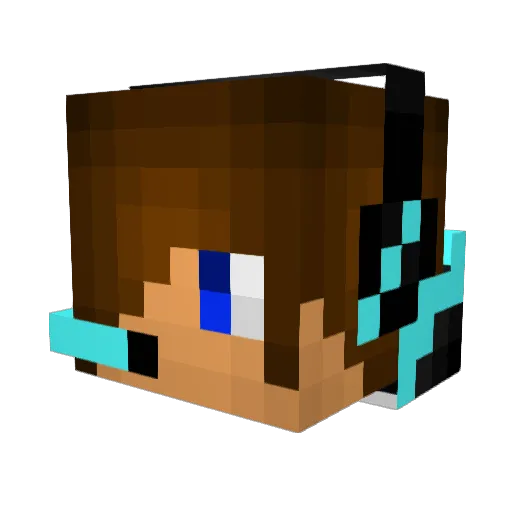 austin_allen Minecraft avatar head, 3D render