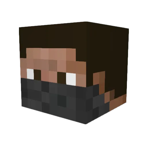 austinbostin24 Minecraft avatar head, 3D render