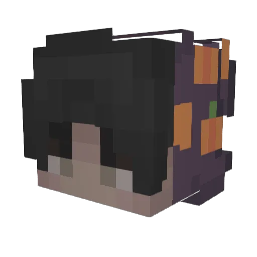 austinhaha Minecraft avatar head, 3D render