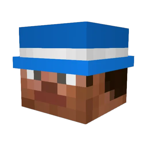 austinlmao Minecraft avatar head, 3D render