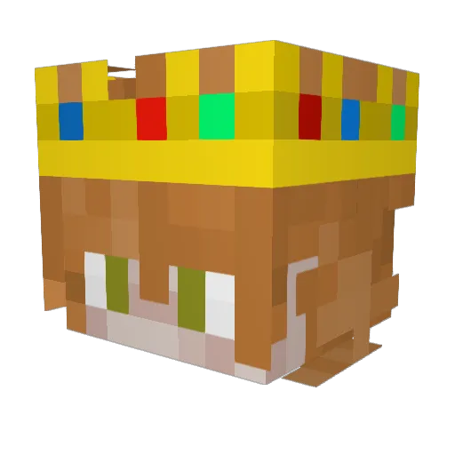 austinscrown Minecraft avatar head, 3D render
