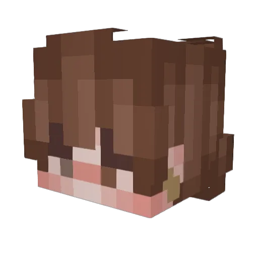austitadori Minecraft avatar head, 3D render