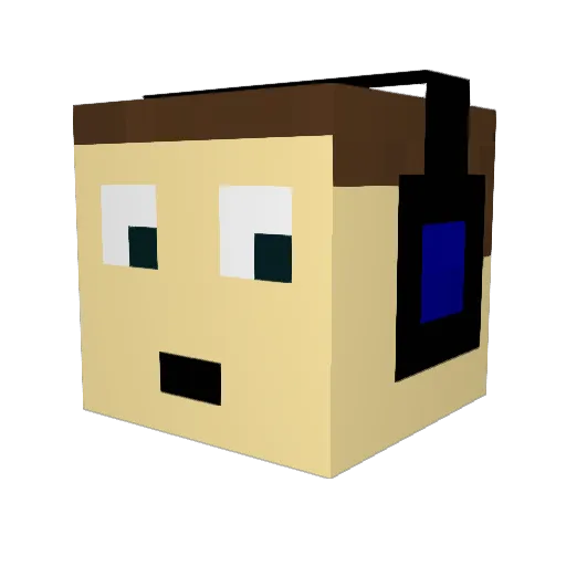 austrian515 Minecraft avatar head, 3D render