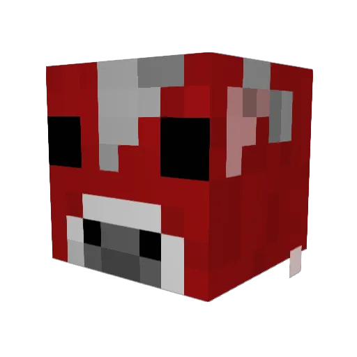 austy10 Minecraft avatar head, 3D render