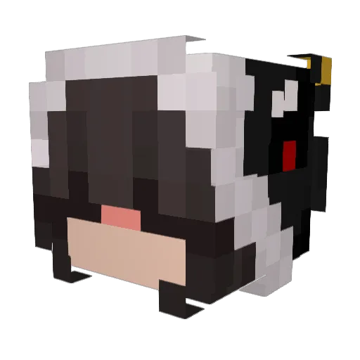 aut_o Minecraft avatar head, 3D render