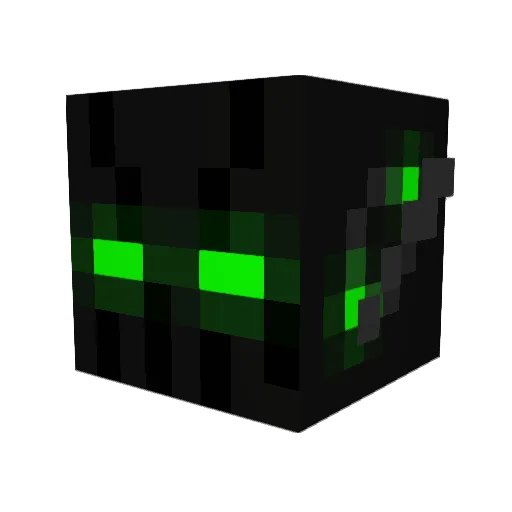 autergame Minecraft avatar head, 3D render