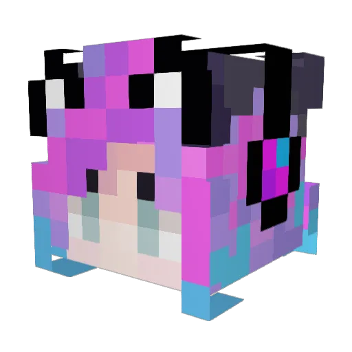 authudor Minecraft avatar head, 3D render