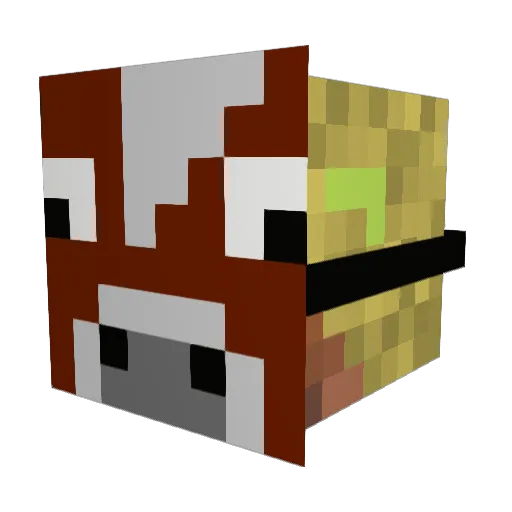 auto130 Minecraft avatar head, 3D render