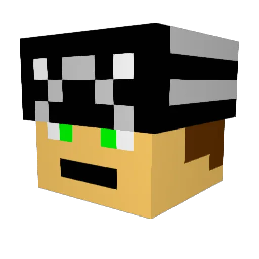 autobat66 Minecraft avatar head, 3D render