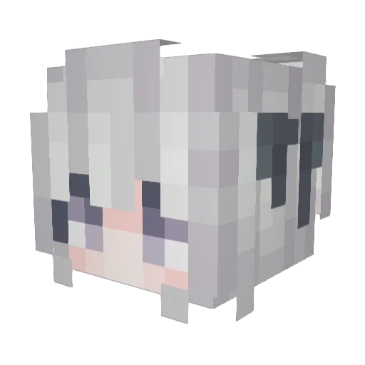 autobhop Minecraft avatar head, 3D render
