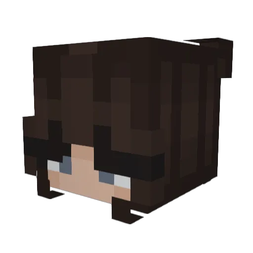 autofisher Minecraft avatar head, 3D render
