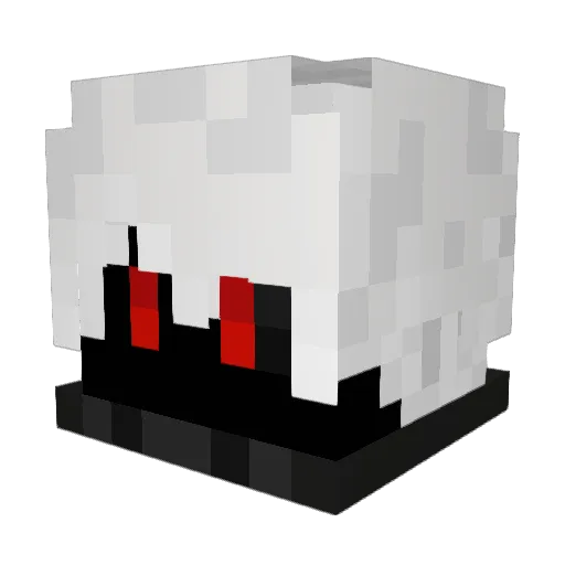 autoleave Minecraft avatar head, 3D render