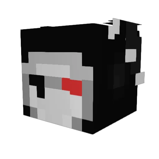 automatiic Minecraft avatar head, 3D render