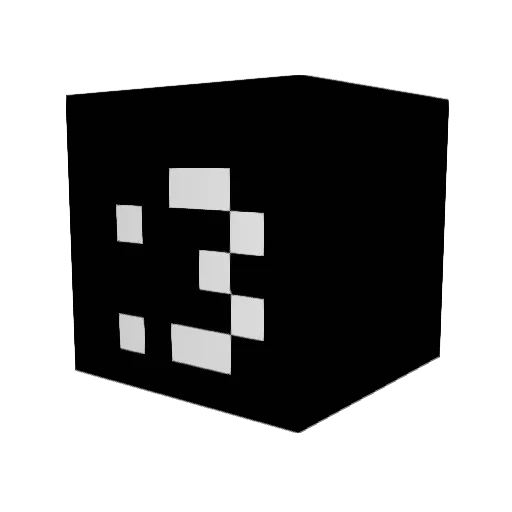 automize Minecraft avatar head, 3D render