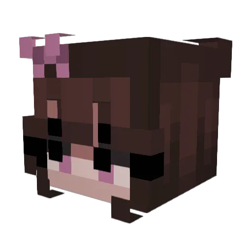 autopsiya Minecraft avatar head, 3D render