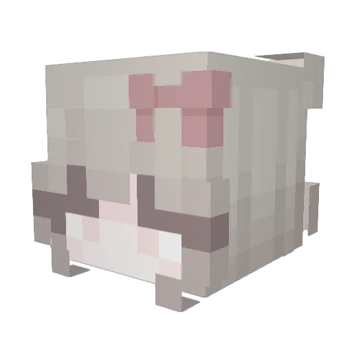 autoretotem Minecraft avatar head, 3D render