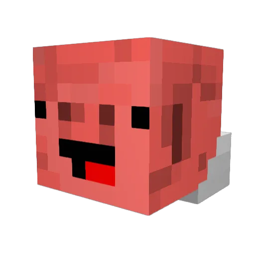 autoshot Minecraft avatar head, 3D render